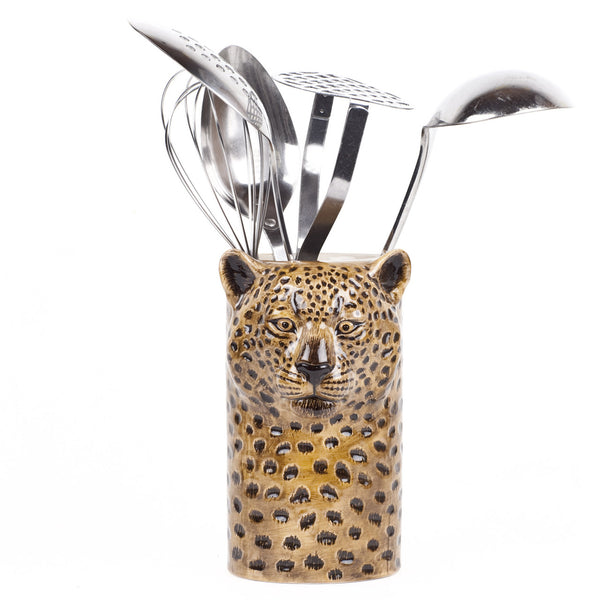 Leopard Utensil Pot Quail Ceramics