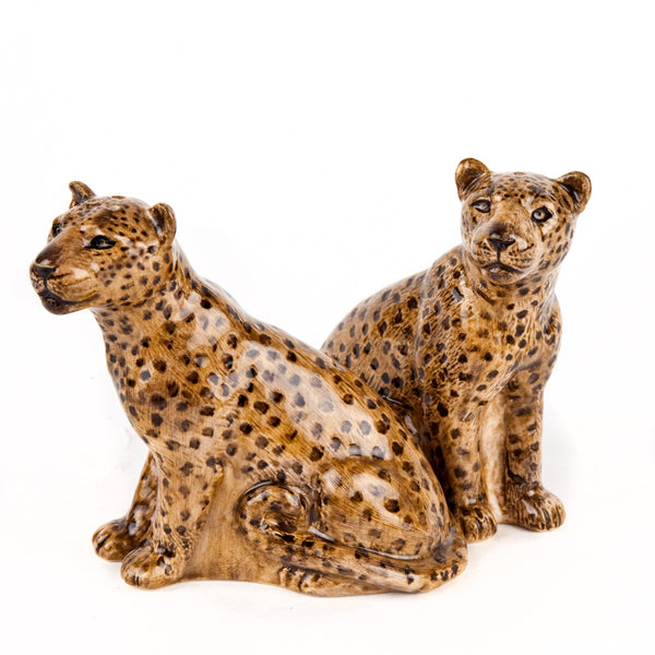 Leopard Salt & Pepper Shakers by Quail Ceramics