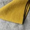 Pure Linen Napkin with Contrast Oversewn Edge - Various Colours