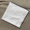 Pure Linen Napkin with Contrast Oversewn Edge - Various Colours