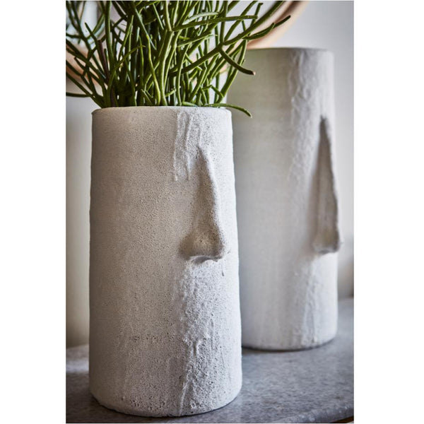 White Terracotta Nose Vase