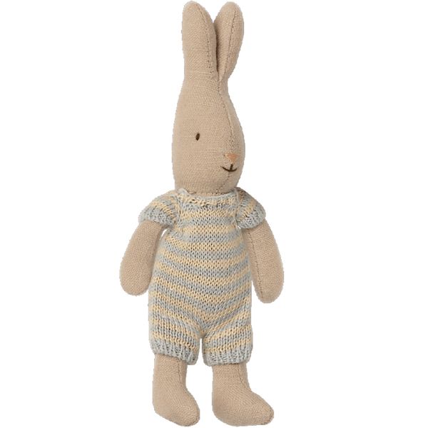 Maileg Micro Rabbit Pale Blue Romper Suit