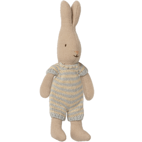 Maileg Micro Rabbit Pale Blue Romper Suit