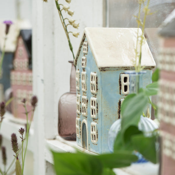 Ceramic House Tealight Holders - Various Colours and Designs