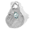 French Cotton String Shopping Market Bag Light Grey PluieMini