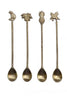 Lola Latte Recycled Brass Spoons - Set of Four