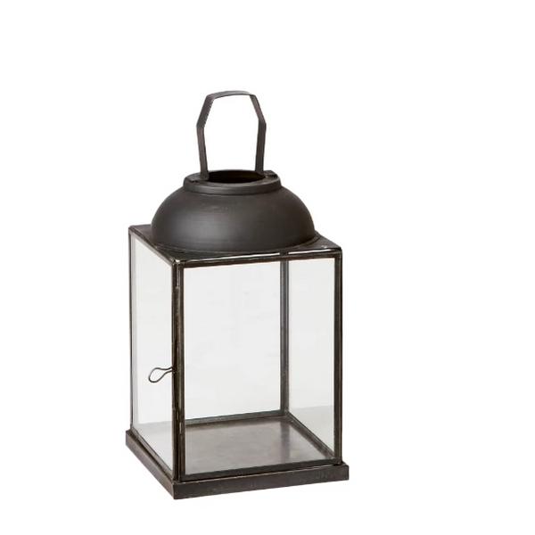 Small Lucca Antiqued Metal Lantern - Greige - Home & Garden - Chiswick, London W4 