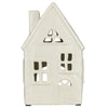 Ceramic House & Church Tealight Holders - Cream