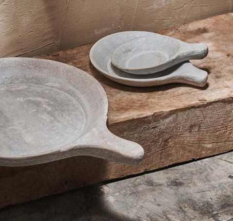 Hand Carved Stone Serving Platter - Three Sizes - Greige - Home & Garden - Chiswick, London W4 