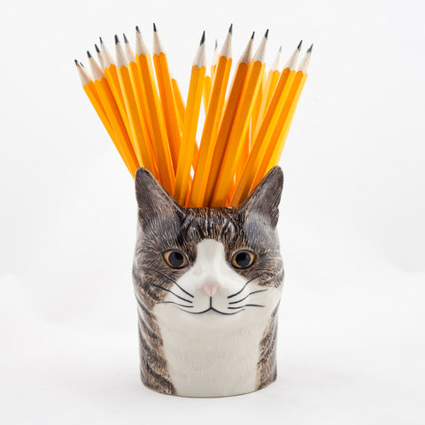 Millie Cat Pencil Pot by Quail Ceramics