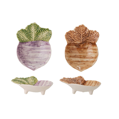 Stoneware Veggie Series - Set of Two Mini Beetroot Bowls
