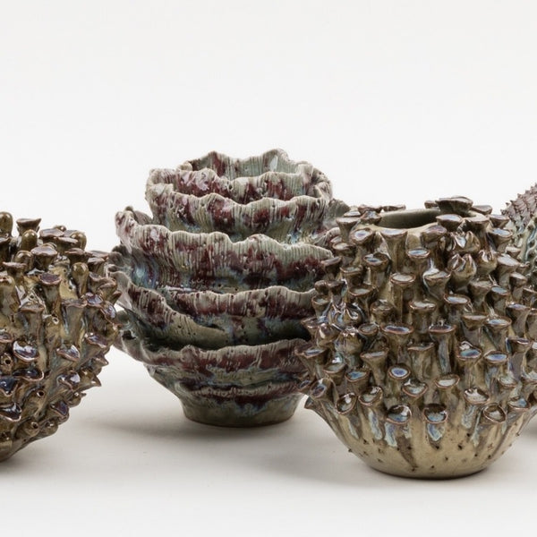 Mini Hand Crafted Fungi Vases 