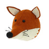Mini Fox Head with Ruff by Fiona Walker, England - Greige - Home & Garden - Chiswick, London W4 