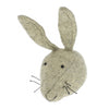 Mini Grey Hare Felt Wall Head by Fiona Walker, England - Greige - Home & Garden - Chiswick, London W4 