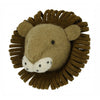 Mini Lion Felt Wall Head by Fiona Walker fairtrade wall art
