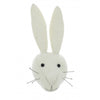 Mini White Rabbit Felt Wall Head by Fiona Walker, England - Greige - Home & Garden - Chiswick, London W4 