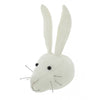 Mini White Rabbit Felt Wall Head by Fiona Walker, England - Greige - Home & Garden - Chiswick, London W4 