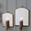 Mirrored Wall Candle Holder - Two Sizes