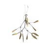 Hanging Zinc Mistletoe with Brass Leaves - Walther & Co - Greige - Home & Garden - Chiswick, London W4 