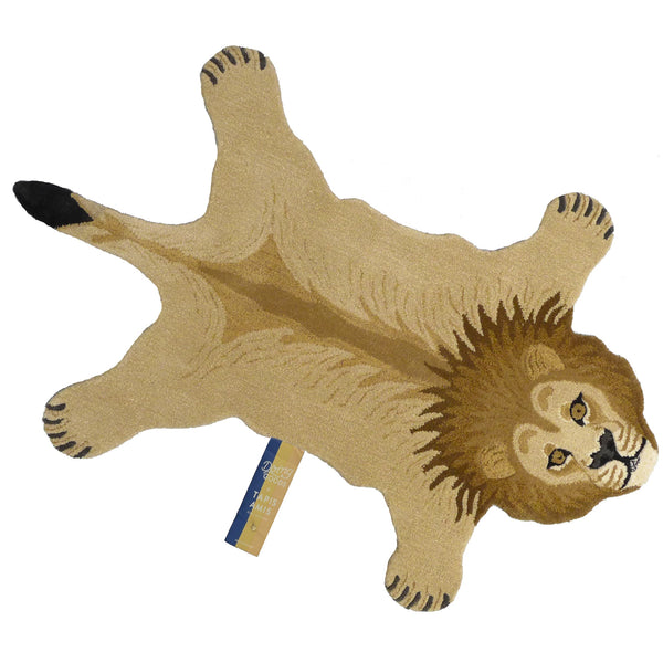 Moody Lion Rug - Tapis Amis Collection from Doing Goods - Greige - Home & Garden - Chiswick, London W4 