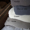 Moss Stitch Cotton Throw - Greige - Home & Garden - Chiswick, London W4 