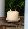 Outdoor Multiwick Pillar Candle - Ivory