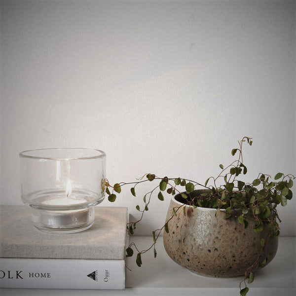 Simple Glass Tealight Holder from House Doctor, Denmark