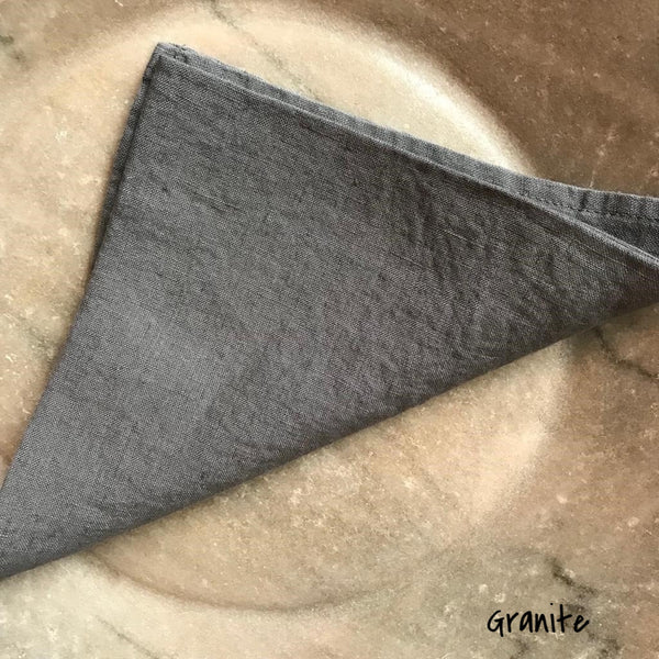Washed Linen Tablecloth - Granite, Mouse, Flint, Natural or White - Three Sizes - Greige - Home & Garden - Chiswick, London W4 
