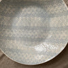 Wonki Ware Extra Large Shallow Salad Bowl - Duck Egg Lace