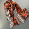 Wool and Silk Geometric Pattern Scarf by Ombre London