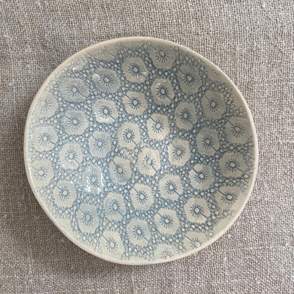Wonki Ware Salsa or Tapas Dish - Duck Egg Lace