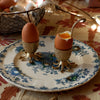 Brass Octopus Egg Cup & Spoon Breakfast Set for Two