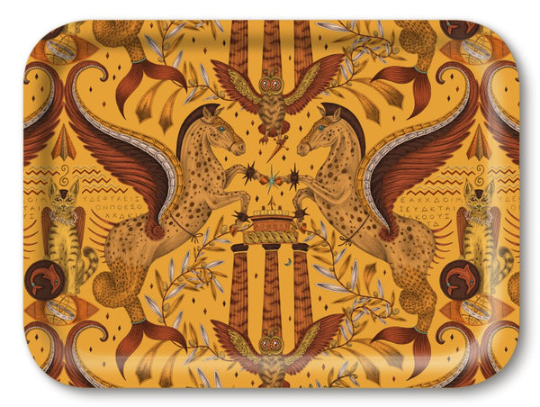 Emma J Shipley Odyssey Tray - Gold - 27x20cm