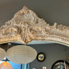 Large Antiqued Mirror with Arch Top