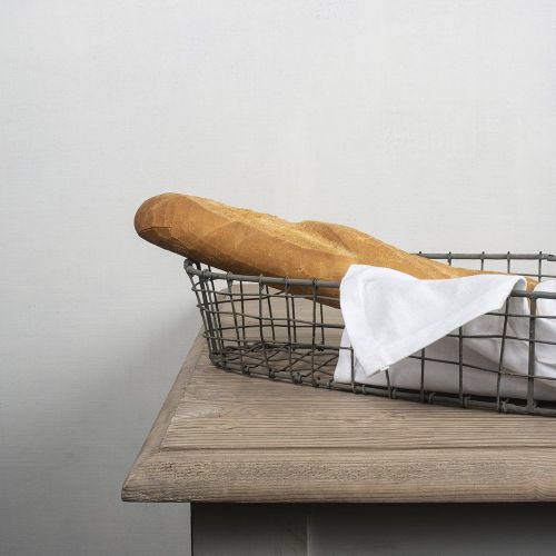 Oval Wire Bread Basket - Antique Zinc