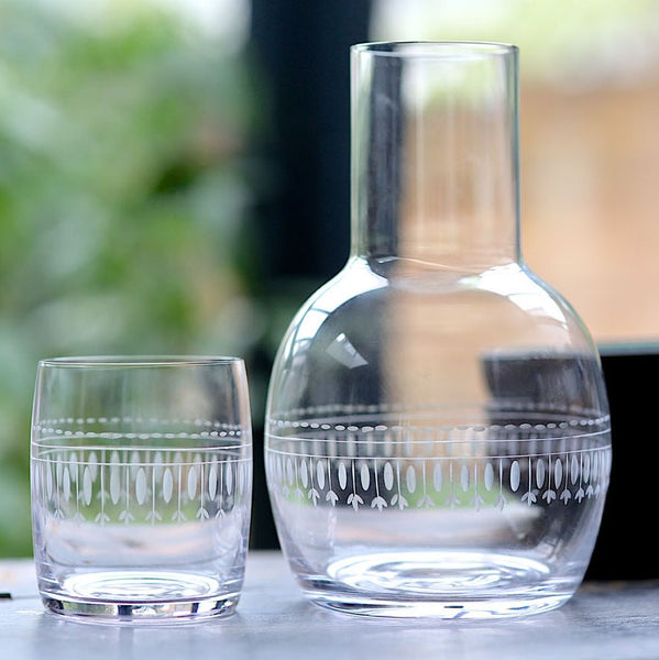 Vintage Style Carafe and Glass Set - Four Styles - Greige - Home & Garden - Chiswick, London W4 