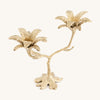 Recycled Brass Palm Candleholder