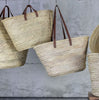 Woven Palm Leaf Shopping Basket 