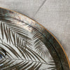 Round Fern Leaf Mirrored Tray - 44.5cm