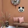 Mini Panda Head Rug handmade in India fairtrade