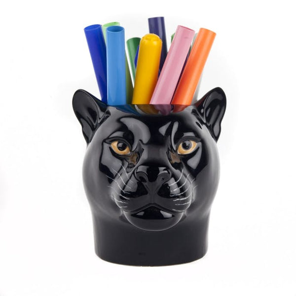 Panther Pencil Pot Quail Ceramics 