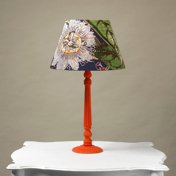 Kew Passion Flower Grey Tapered Lampshade - One Hundred Stars