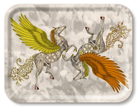 Emma J Shipley Pegasus Tray - Gold - 43x33cm