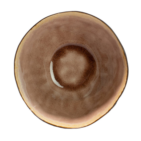 Crackle Stoneware Series - Four Soup/Cereal/Nibble Bowls - Grey, Pink or Green