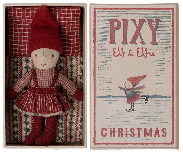 Maileg Christmas Pixy Elfie in a Matchbox