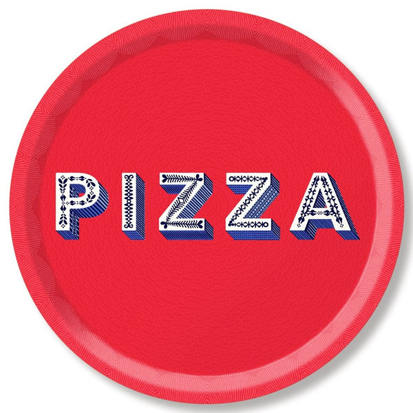 Jamida Birch Wood Tray Red Pizza Asta Barrington Round 39cm