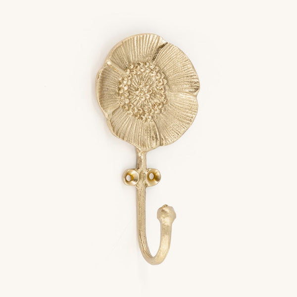 Recycled Brass Poppy Hook