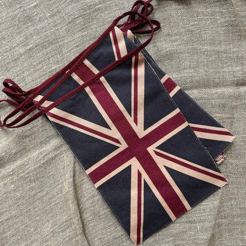Printed Flag Heavy Cotton Canvas Bunting for Coronation Parties etc