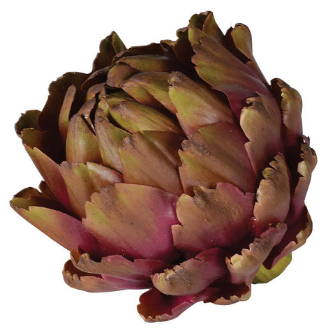 Faux Purple and Green Artichoke Head