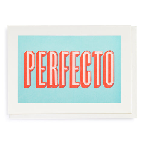 Perfecto Letterpress Card